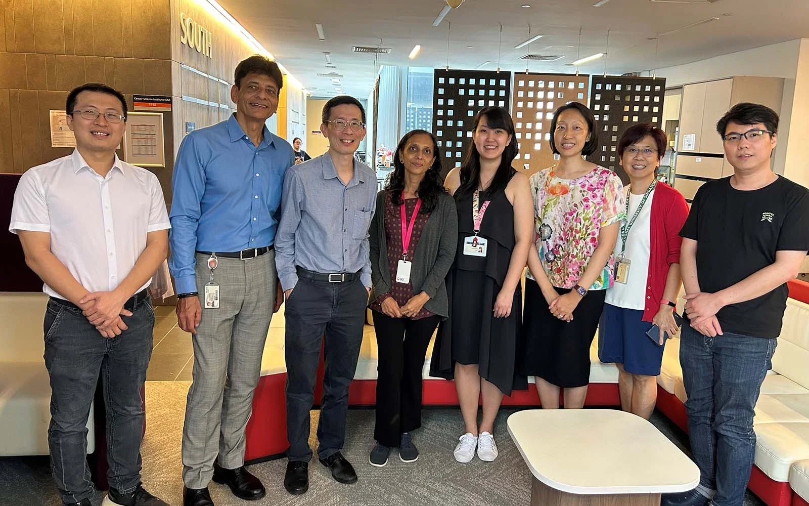Members of the research team, (from left) Dr Ling Wen Ding, Prof Shazib Pervaiz, Prof Goh Boon Cher, Dr Jayshree Hirpara, Dr Jie Qing Eu, Dr Andrea Wong, Dr Lim Yaw Cyan, Dr Win Lwin Thuya.