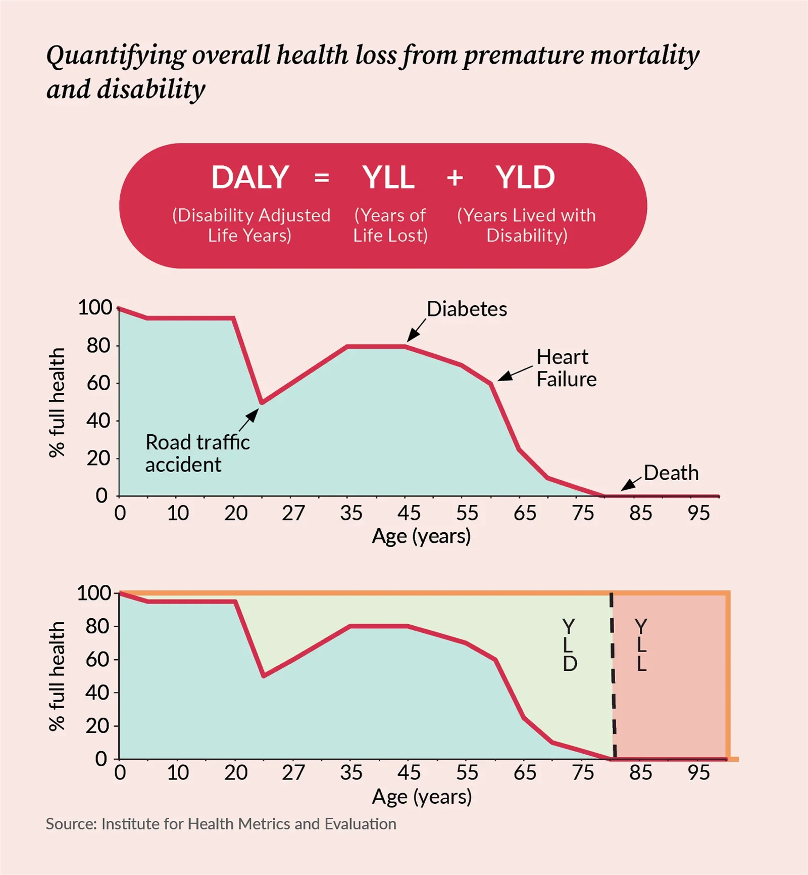 Quantifying overall health loss from premature mortality and disability. Source: Institute for Health Metrics and Evaluation.