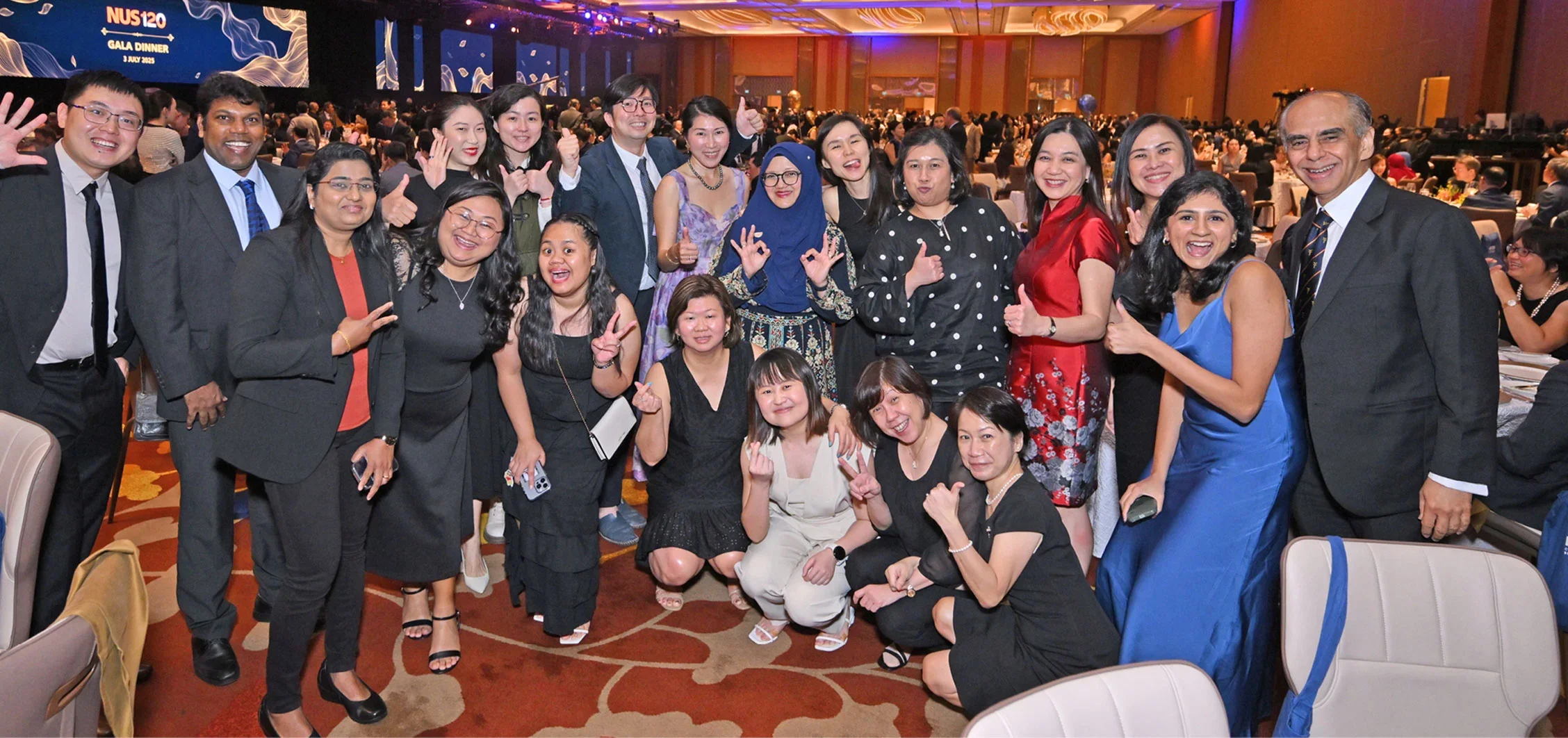 NUS alumni, including members from NUS Medicine, gathered from across generations to celebrate and connect at the NUS120 Gala Dinner.
