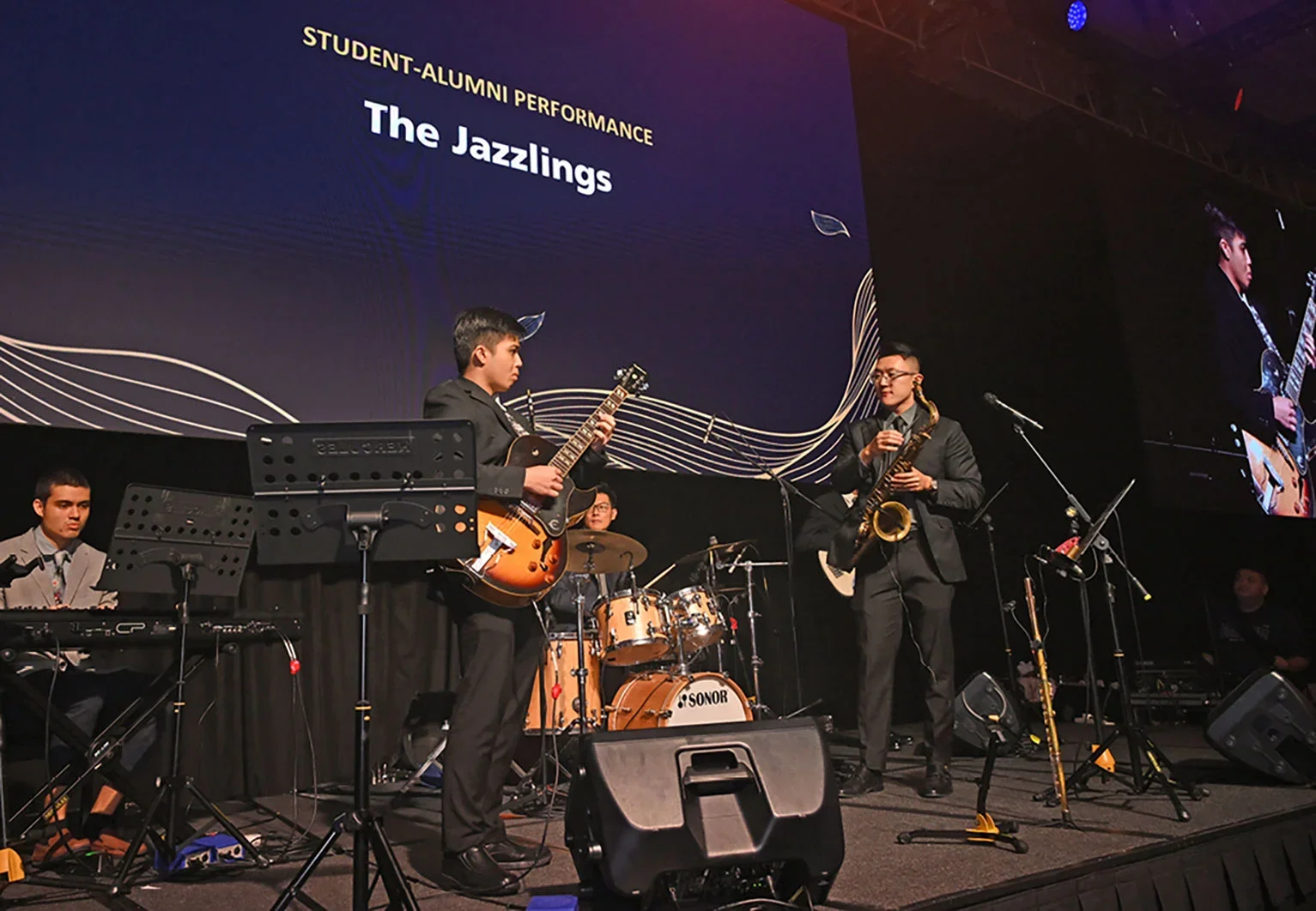 Band performance by The Jazzlings.