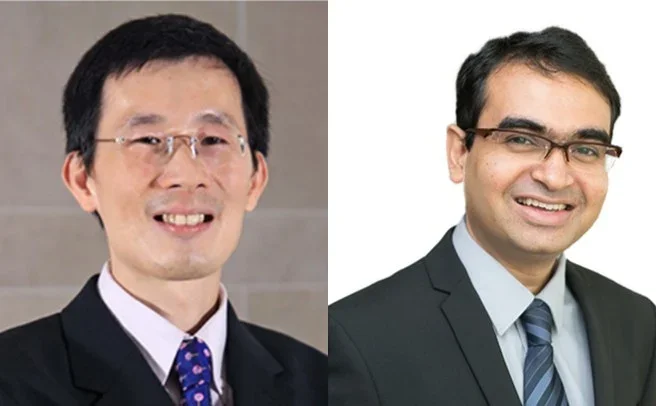 Prof Goh Boon Cher (left)-Dr Anand Jeyasekharan (right)