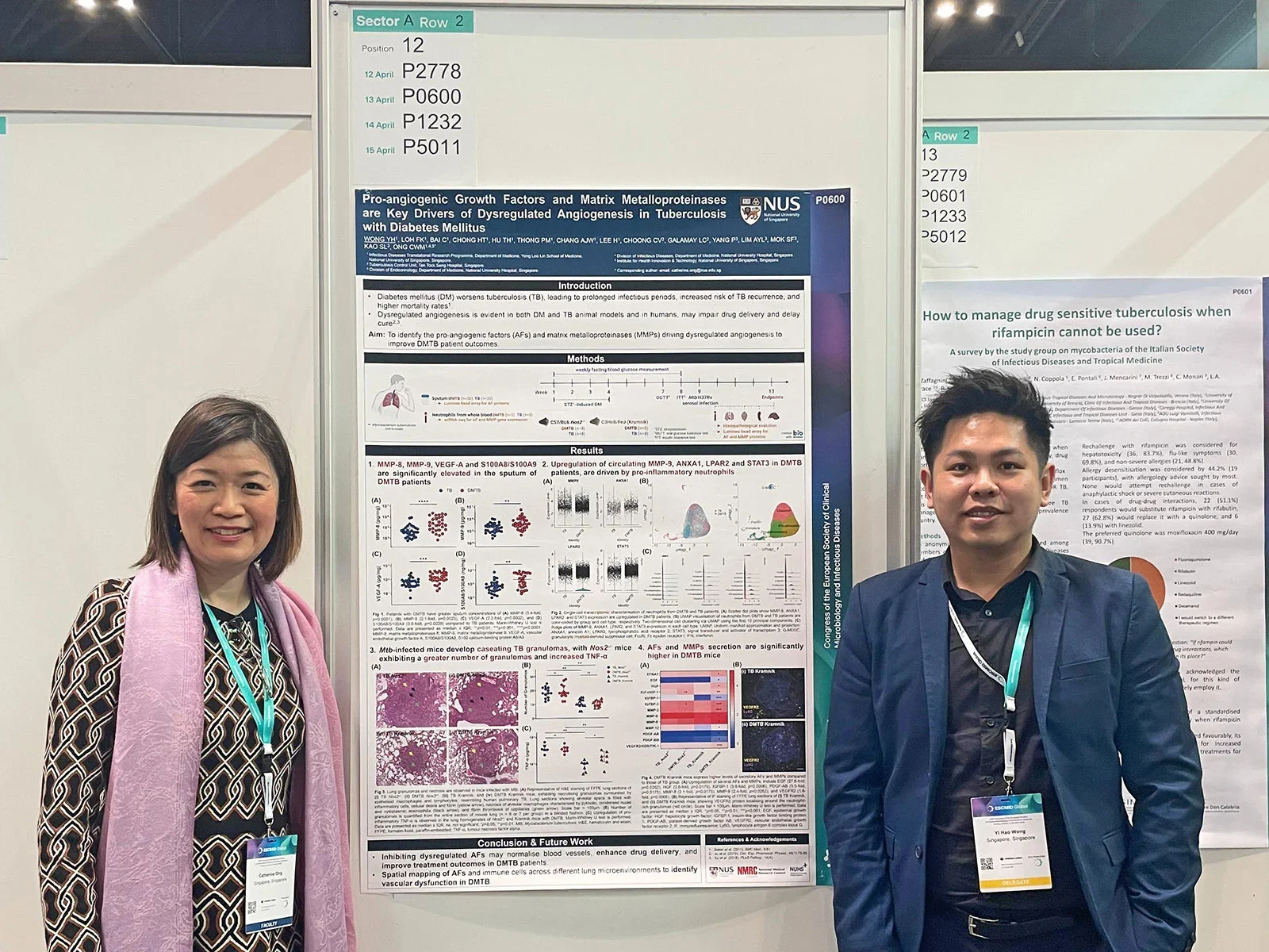 A/Prof Catherine Ong and Mr Wong Yi Hao, Research Associate, presented their poster at the European Society of Clinical Microbiology and Infectious Diseases (ESCMID) 2025 in Vienna, Austria.
