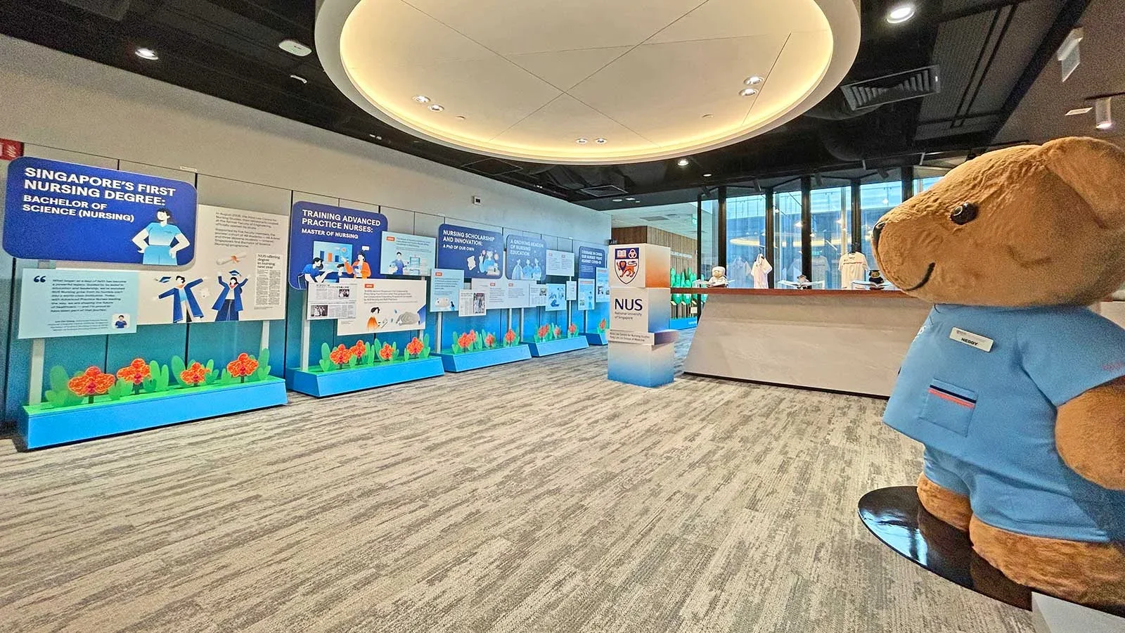 Nursing Education Gallery at MD6, showcasing the evolution, milestones, and impact of Nursing education and practice in Singapore over the past 20 years.