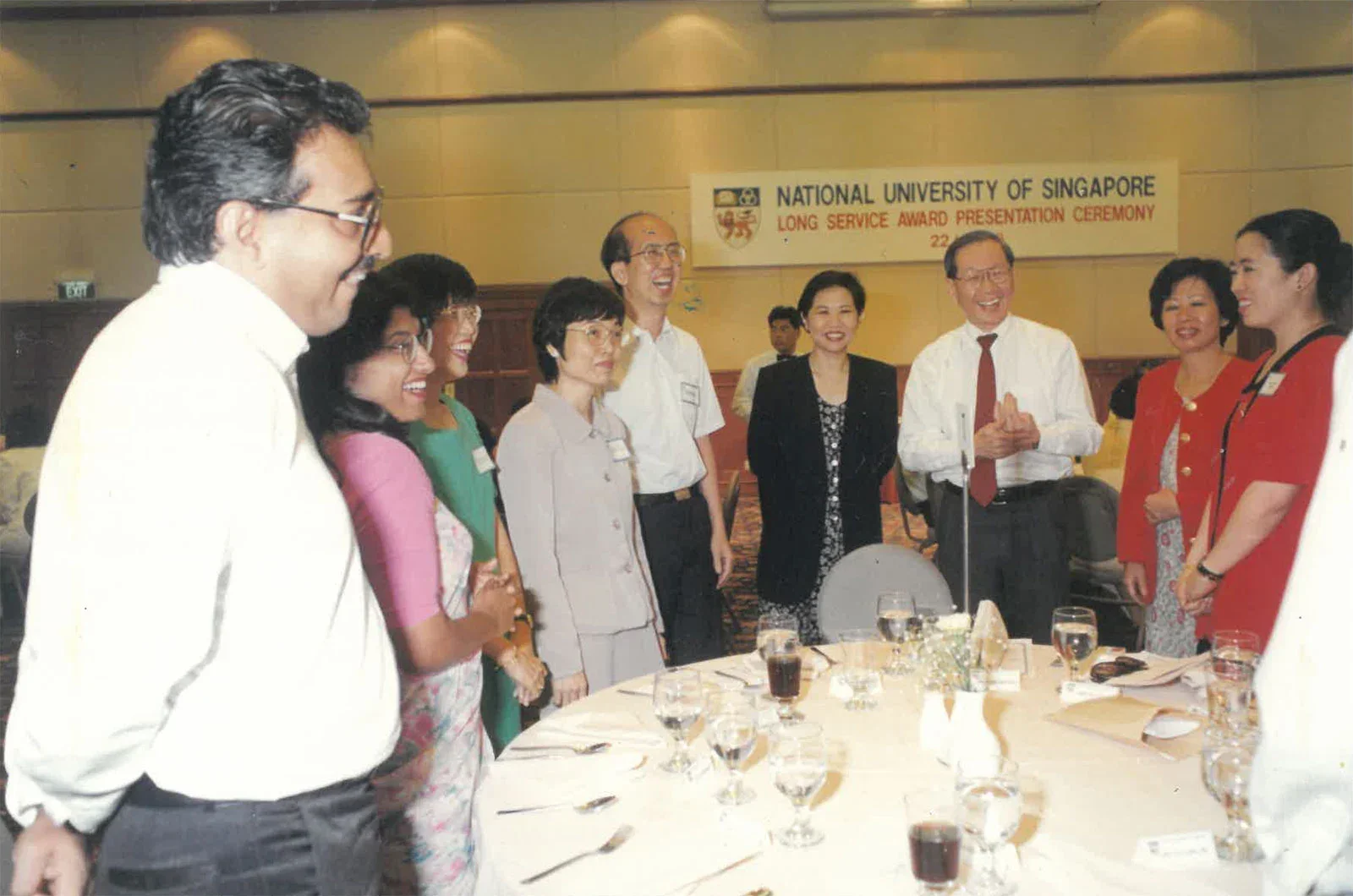 At the University Long Service Awards event.