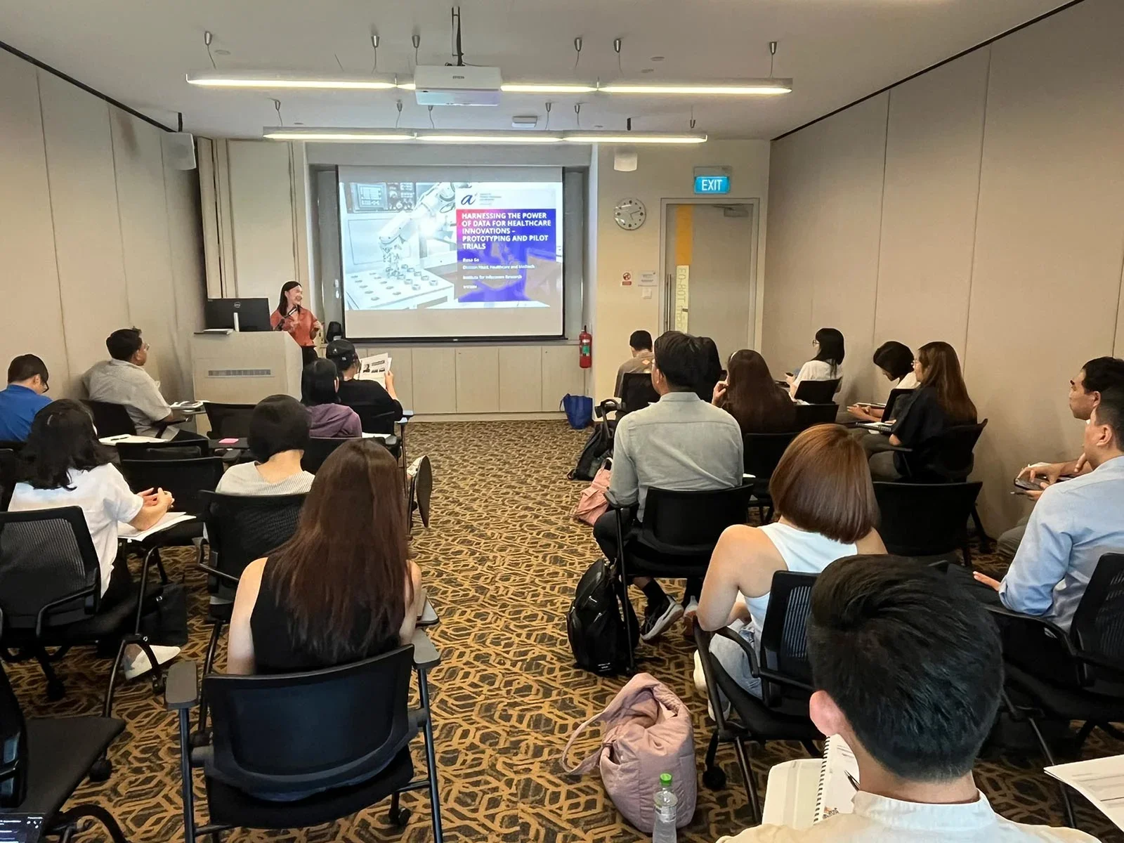 Participants attending the workshop at Introduction to Design Thinking and AI in Healthcare Innovations